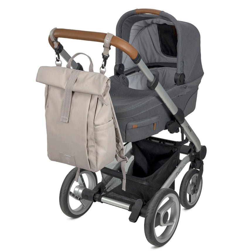 Sac à Couches à Dos Rolltop - Taupe-Lassig-LAS-1103038237-CLÉMENT