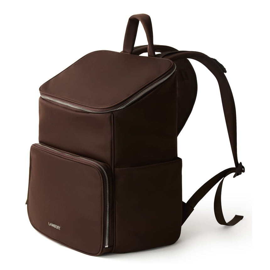 Sac à dos de maternité Anabelle en nylon - Chocolat-Lambert-LBT-ANABELLECCNY-CLÉMENT