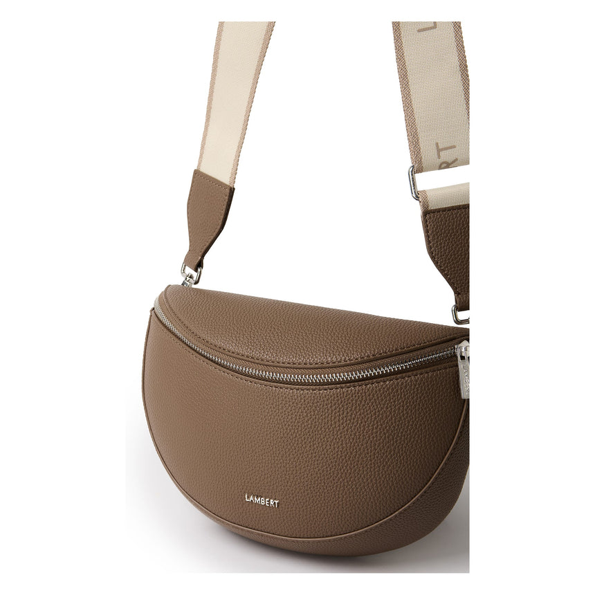 Sac banane Lauren en cuir vegan - Taupe-Lambert-LBT-LAURENTAPB-CLÉMENT