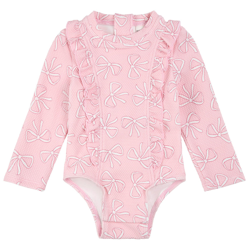Maillot UV Manches Longues Boucles 2-6ans-Petit Lem-Rose-2-LEM-26SRM03M11K-CLÉMENT