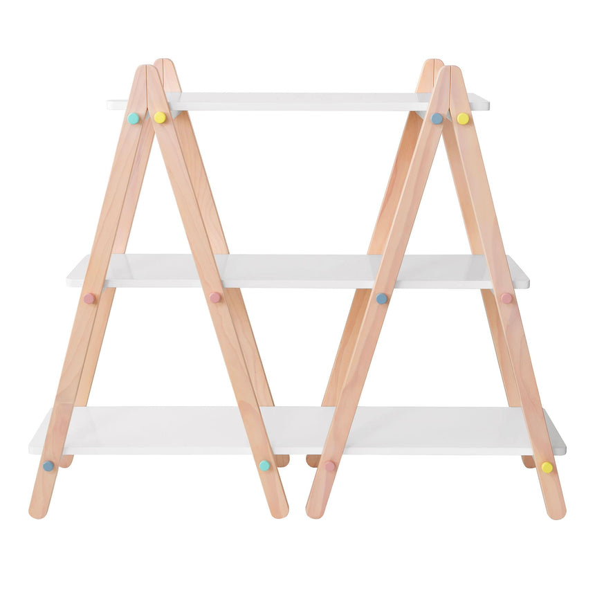 Bibliothèque Dotti - Blanc / Naturel lavé-Babyletto-LET-M10511WNX-CLÉMENT