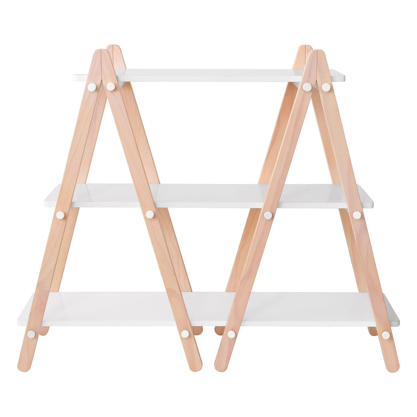 Bibliothèque Dotti - Blanc / Naturel lavé-Babyletto-LET-M10511WNX-CLÉMENT
