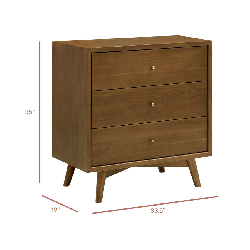 Commode 3 Tiroirs Palma - Noyer naturel-Babyletto-LET-M15913NL-CLÉMENT