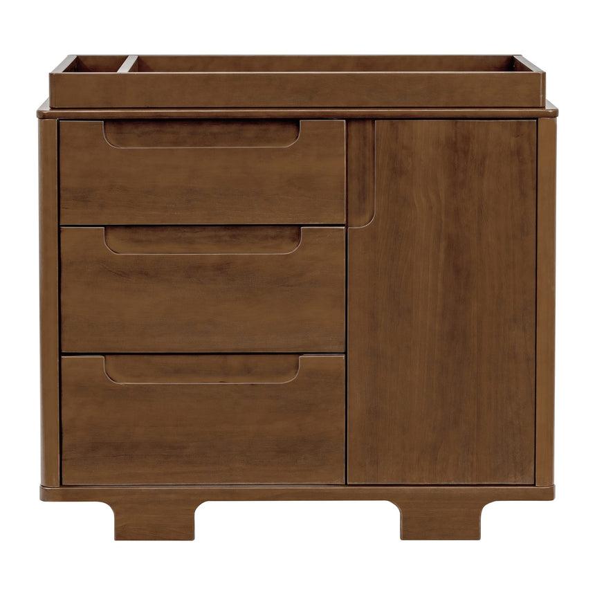 Meuble à Langer 3-Tiroirs Yuzu - Naturel Noyer-Babyletto-LET-M23423NL-CLÉMENT