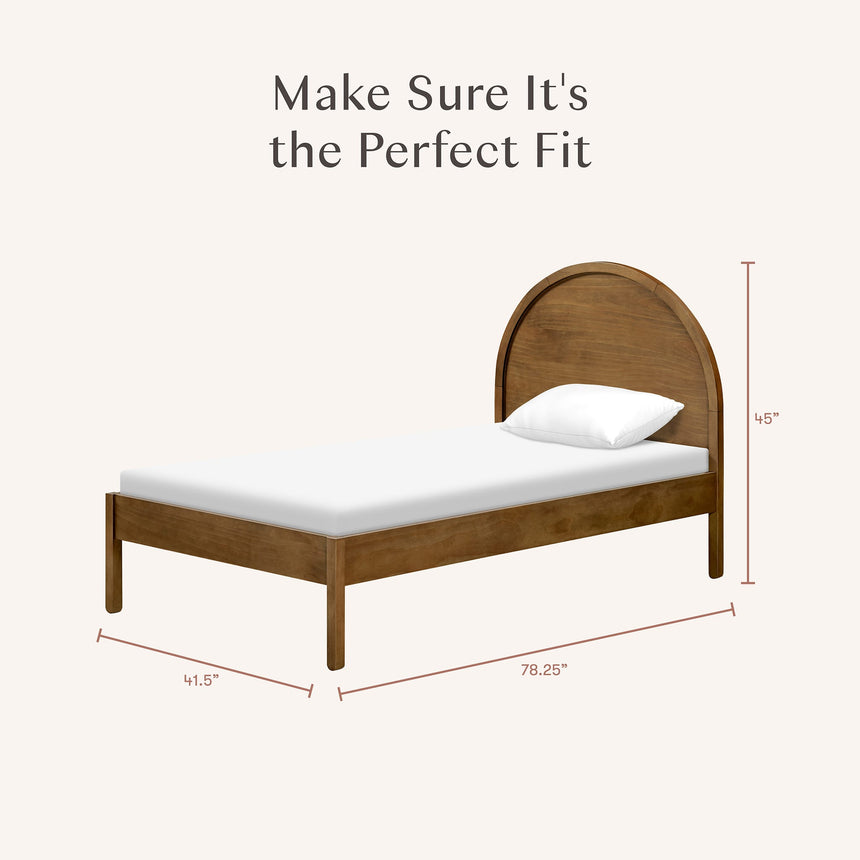 Lit Simple Bondi - Noyer Naturel-Babyletto-LET-M25969NL-CLÉMENT