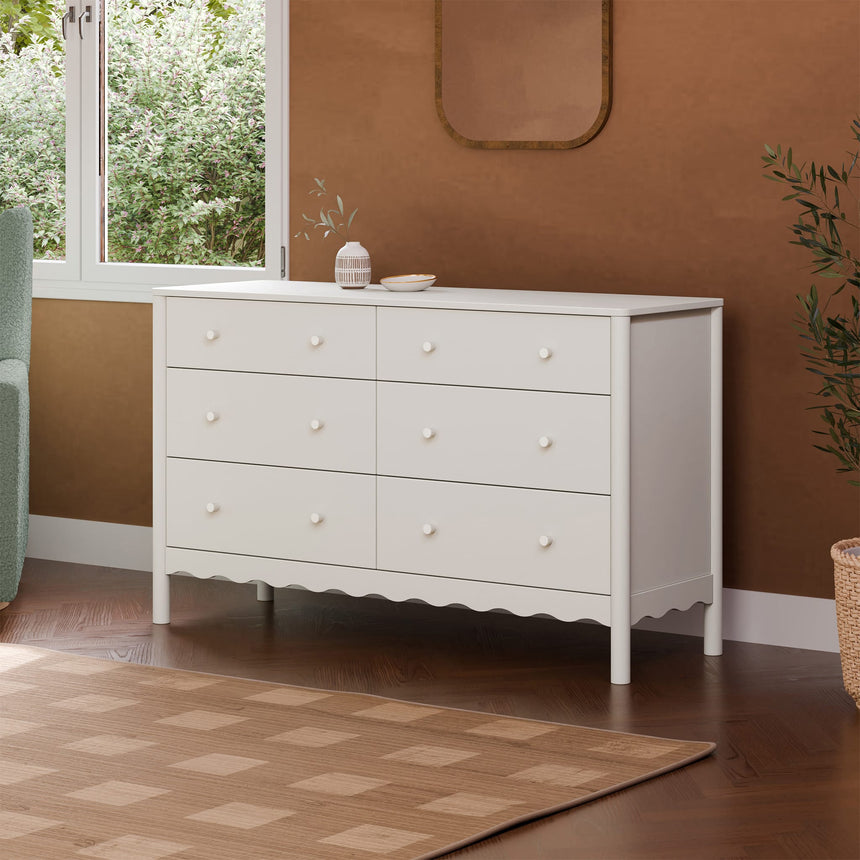 Bureau 6 Tiroirs Swell - Blanc-Babyletto-LET-M27916W-CLÉMENT