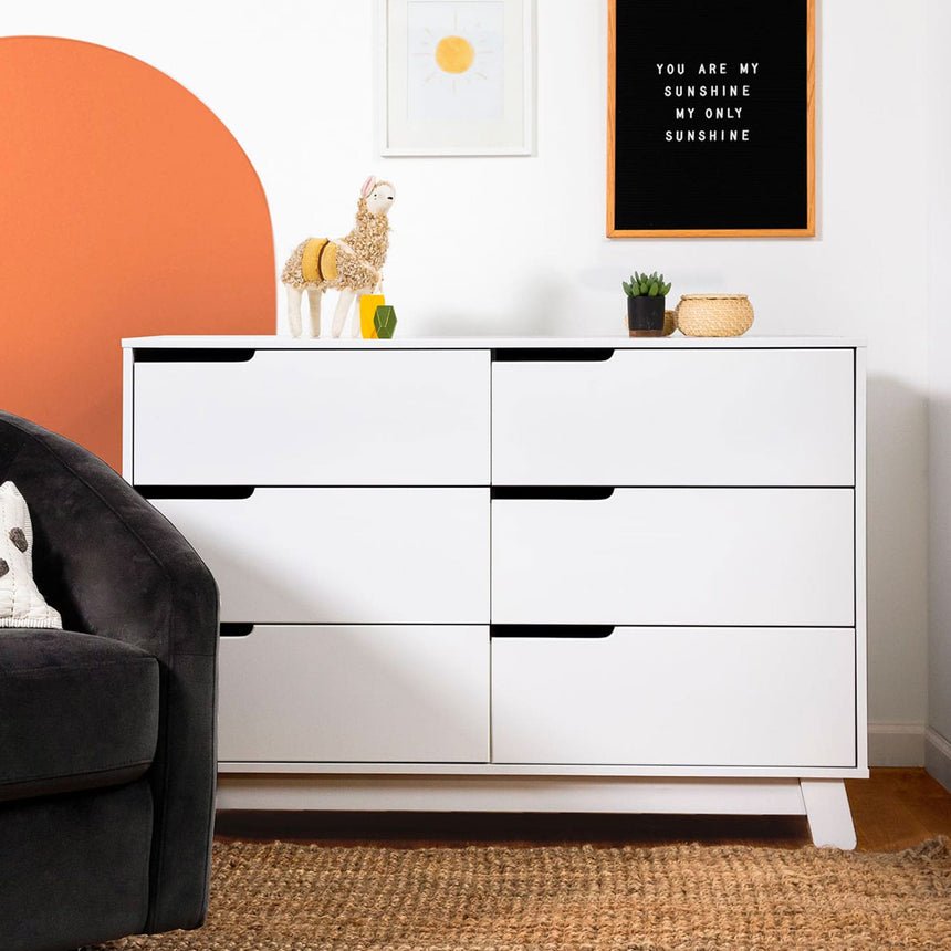 Commode 6 Tiroirs Hudson - Blanc-Babyletto-LET-M4216W-CLÉMENT