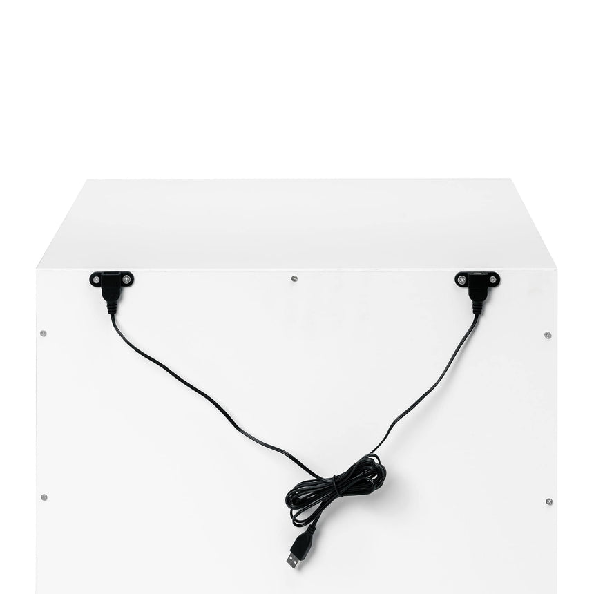 Table de Nuit Hudson avec port USB - Blanc-Babyletto-LET-M4260W-CLÉMENT