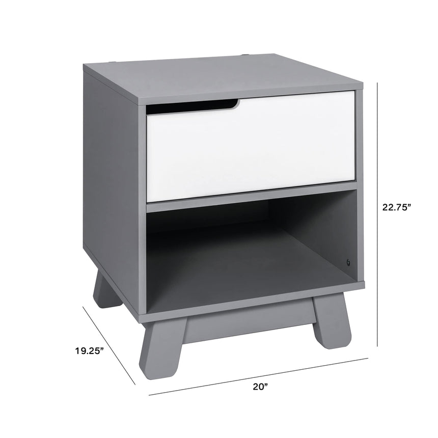 Table de Nuit Hudson avec port USB - Blanc-Babyletto-LET-M4260W-CLÉMENT