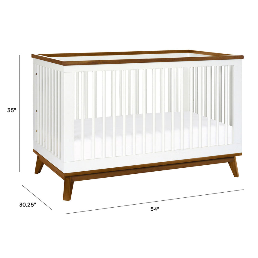 Couchette Convertible 3 en 1 Scoot - Blanc / Noyer-Babyletto-LET-M5801WNL-CLÉMENT