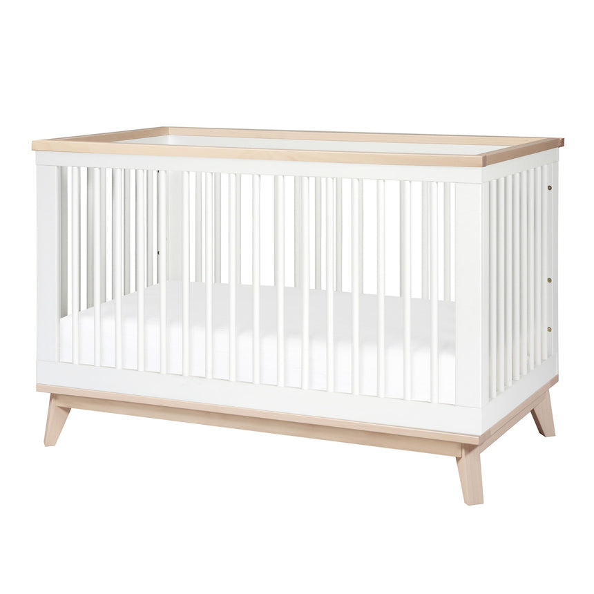 Couchette Convertible 3 en 1 Scoot - Blanc / Naturel Lavé-Babyletto-LET-M5801WNX-CLÉMENT