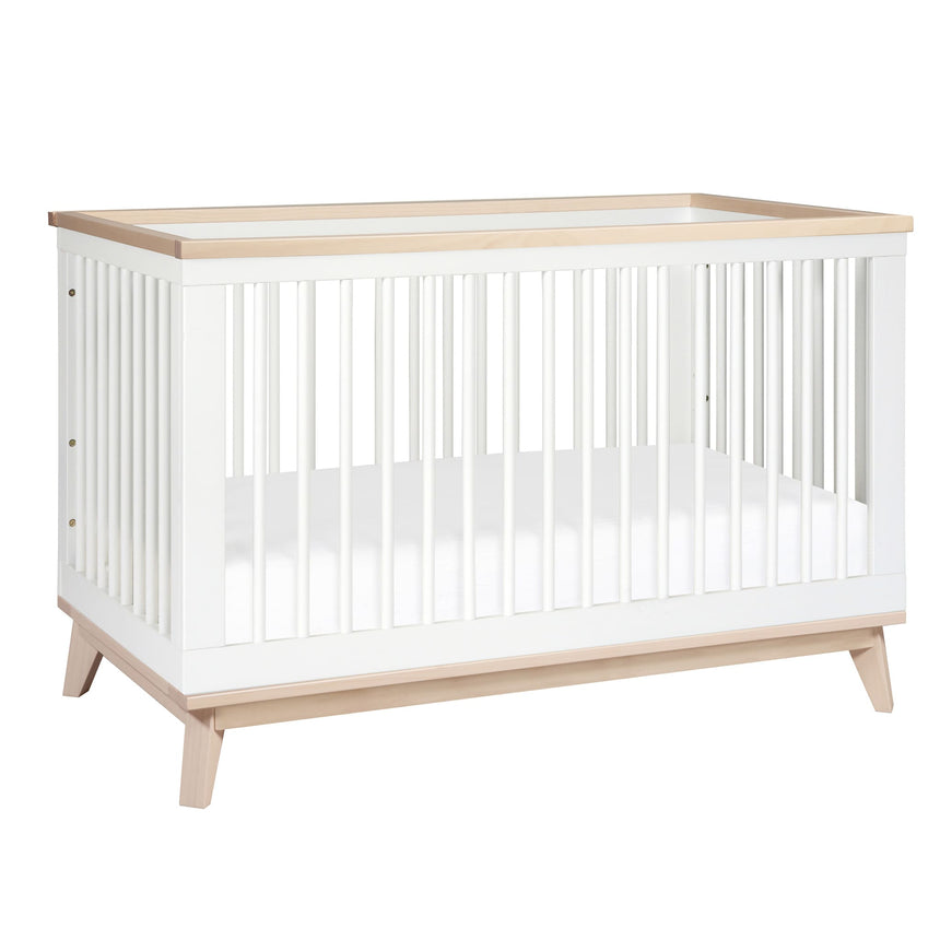Couchette Convertible 3 en 1 Scoot - Blanc / Naturel Lavé-Babyletto-LET-M5801WNX-CLÉMENT