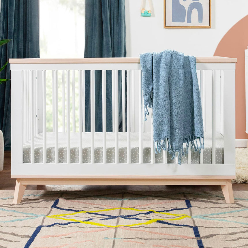 Couchette Convertible 3 en 1 Scoot - Blanc / Naturel Lavé-Babyletto-LET-M5801WNX-CLÉMENT