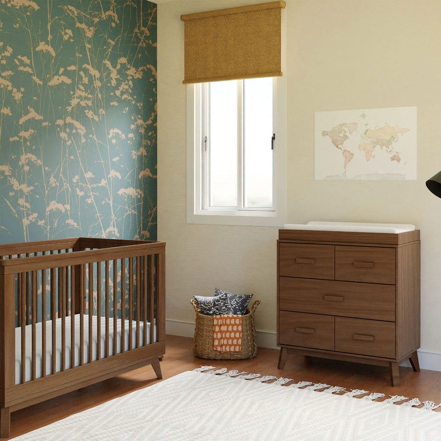 Meuble à Langer 3 Tiroirs Scoot - Noyer Naturel-Babyletto-LET-M5823NL-CLÉMENT