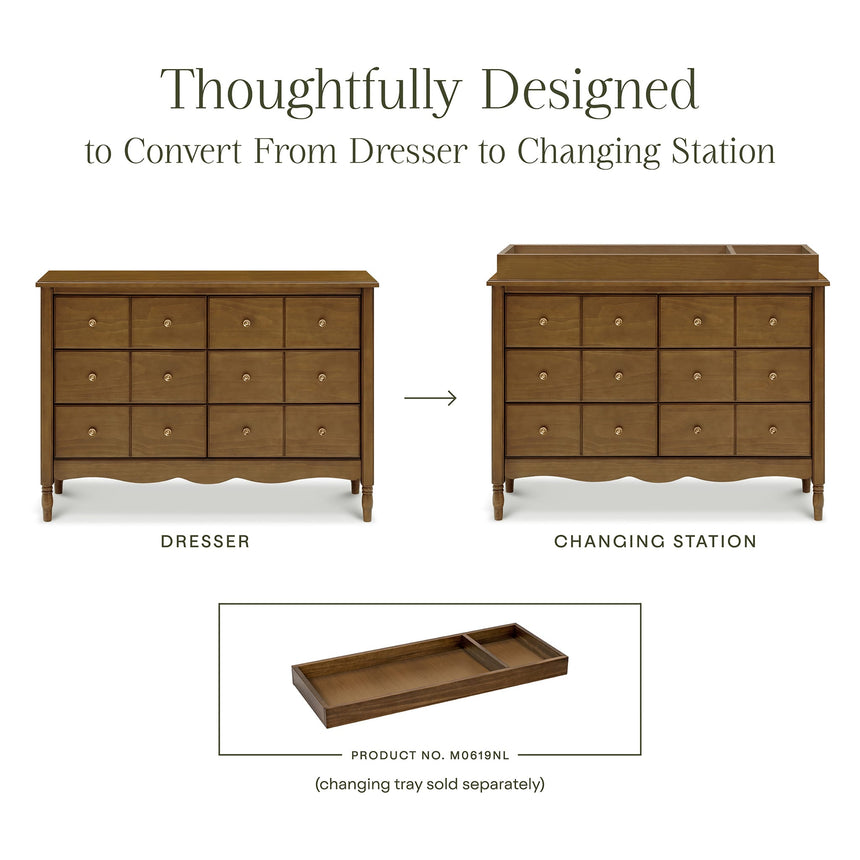 Commode 6 tiroirs Liberty - Noyer-Namesake-LET-M7116NL-CLÉMENT