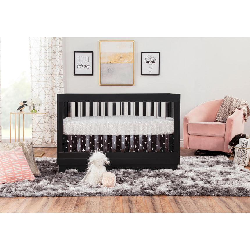 Couchette Convertible 3 en 1 Harlow - Noir-Babyletto-LET-M8601KB-CLÉMENT