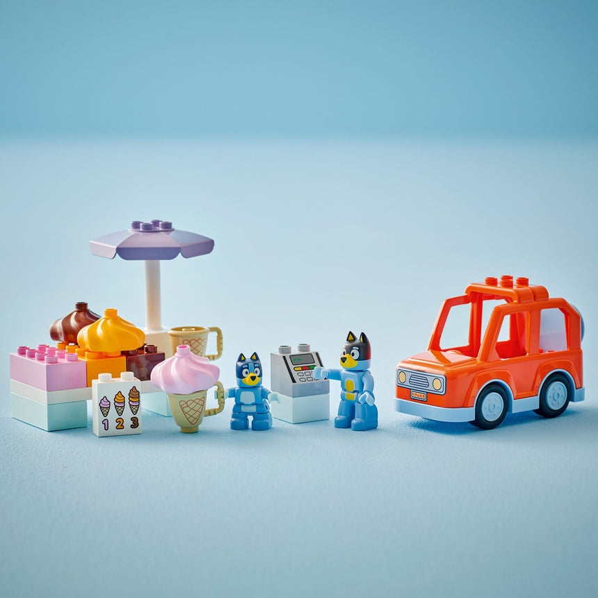 LEGO® DUPLO® La visite au comptoir de crème glacée avec Bluey-LEGO®-LGO-10458-CLÉMENT