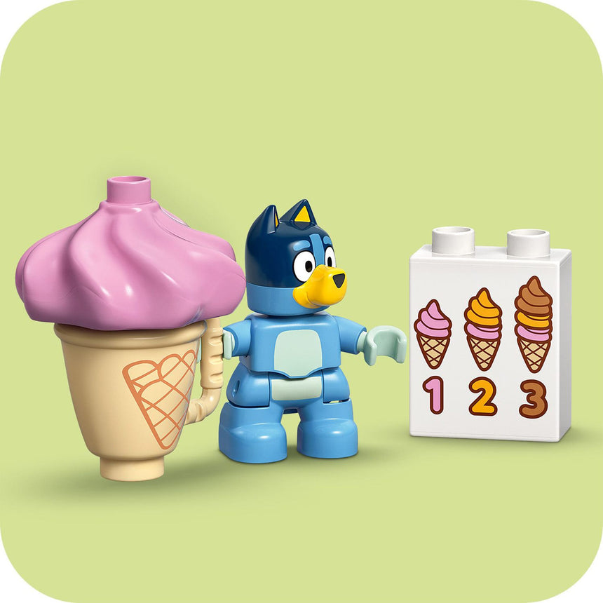 LEGO® DUPLO® La visite au comptoir de crème glacée avec Bluey-LEGO®-LGO-10458-CLÉMENT