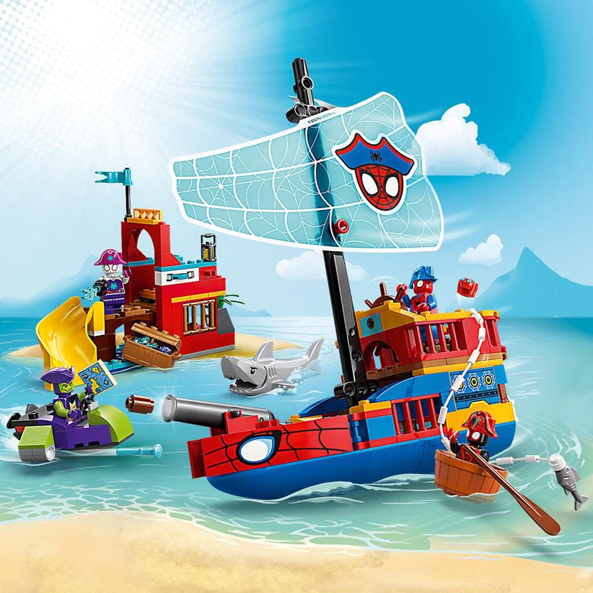 LEGO® Marvel Spidey et ses amis extraordinaires Le bateau pirate de l’équipe Spidey-LEGO®-LGO-11208-CLÉMENT