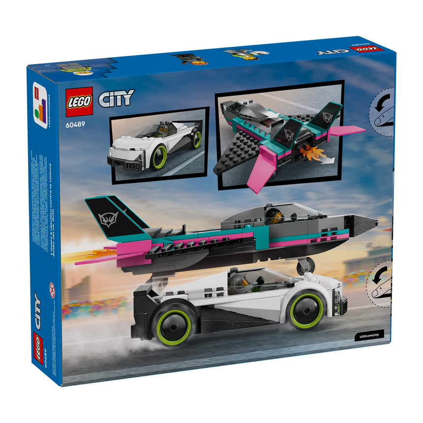 LEGO® City L’avion à réaction contre la voiture-LEGO®-LGO-60489-CLÉMENT