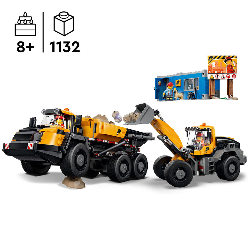 Le camion-benne et la chargeuse frontale-LEGO®-LGO-60494-CLÉMENT