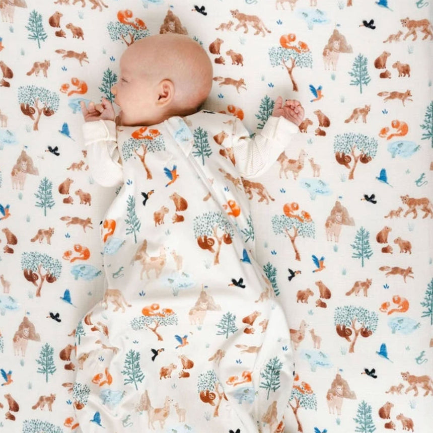 Drap Contour pour Lit de Bébé - Mousseline Lama-Loulou Lollipop-LLP-CRIBLLA-CLÉMENT