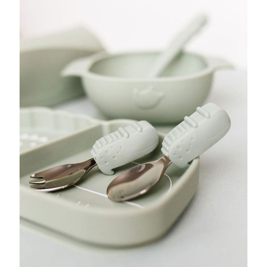 Ensemble Cuillère et Fourchette - Alligator-Loulou Lollipop-LLP-LSET-001-SAG-CLÉMENT
