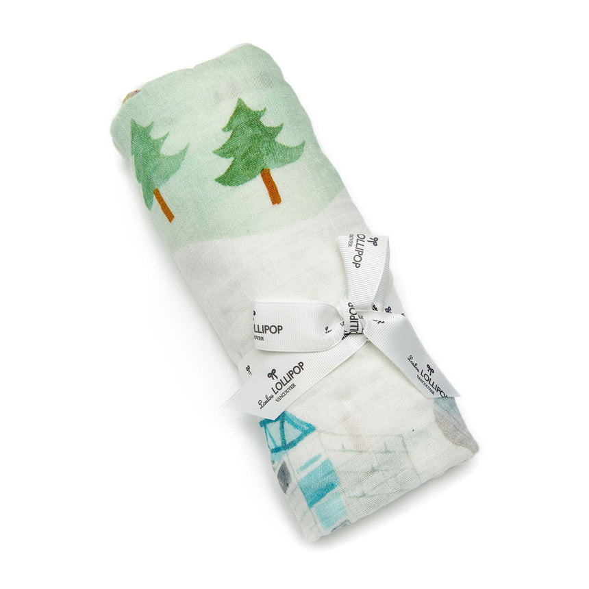 Couverture Mousseline Bambou - Québec-Loulou Lollipop-LLP-SWQUE-CLÉMENT