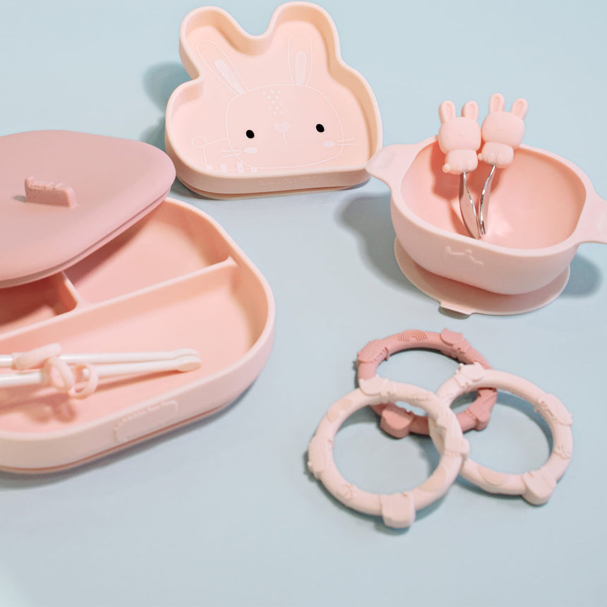 Ensemble Anneau DentitionRose-Loulou Lollipop-LLP-WRGSTSPK-CLÉMENT