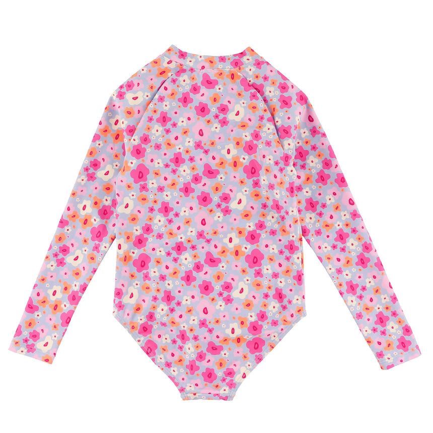 Maillot UV Manches Longues Fleurs 2-14ans-Look-LOK-1262050C-CLÉMENT