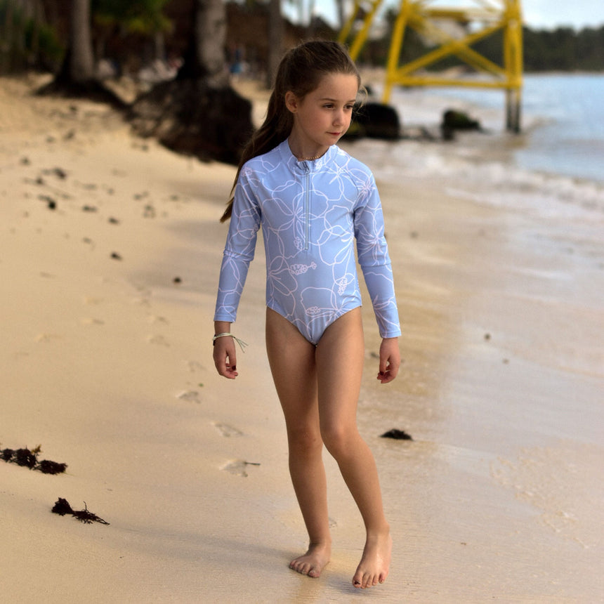 Maillot UV Manches Longues Hibiscus 2-14ans-Look-LOK-1262056C-CLÉMENT