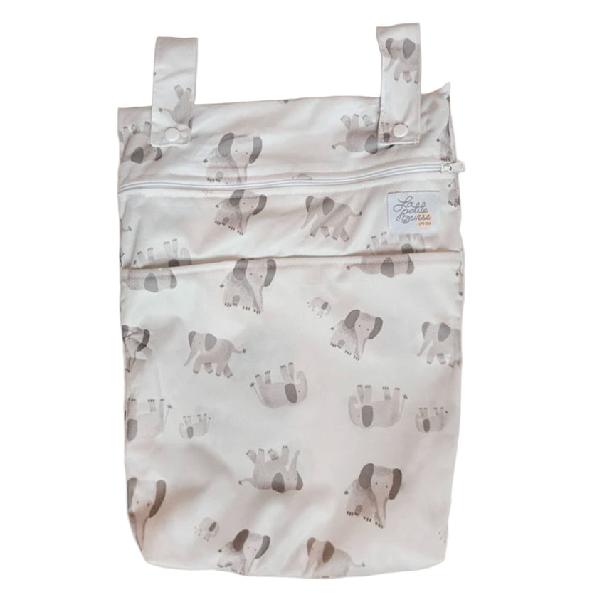Sac Imperméable Double - Éléphants-La Petite Ourse-LP3-C-DST-ELEPHA-CLÉMENT