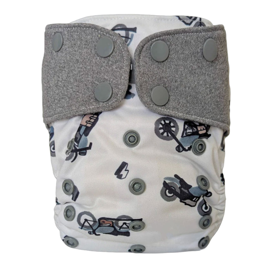 Couche Lavable Nouveau-né - Moto-La Petite Ourse-LP3-C-NNA-MOTO-CLÉMENT