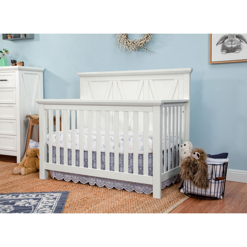 Couchette Évolutive 3 en 1 Emory Farmhouse - Blanc Lin-Million Dollar Baby-MDB-B14501LW-CLÉMENT
