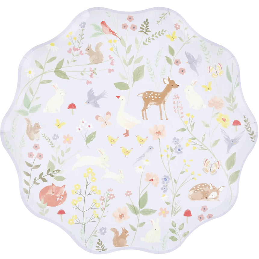 Assiettes de Carton (8) Petits Animaux-Meri Meri-MME-298959-CLÉMENT