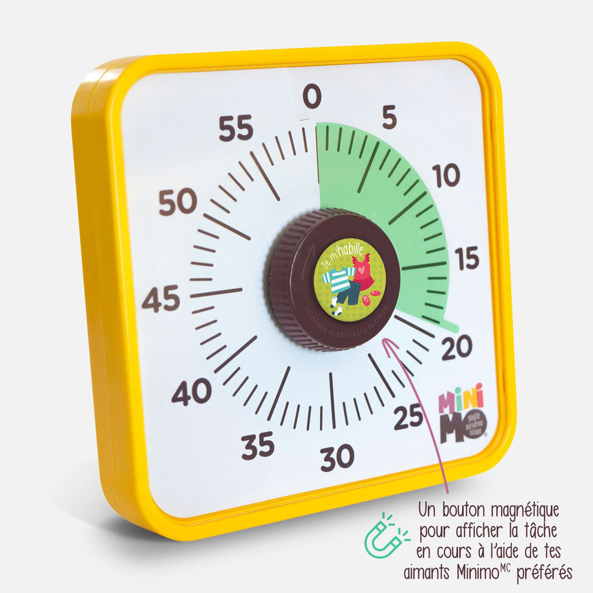 Minuteur Visuel Magnétique avec Sons-Minimo-MMO-BITM-0001T-CLÉMENT