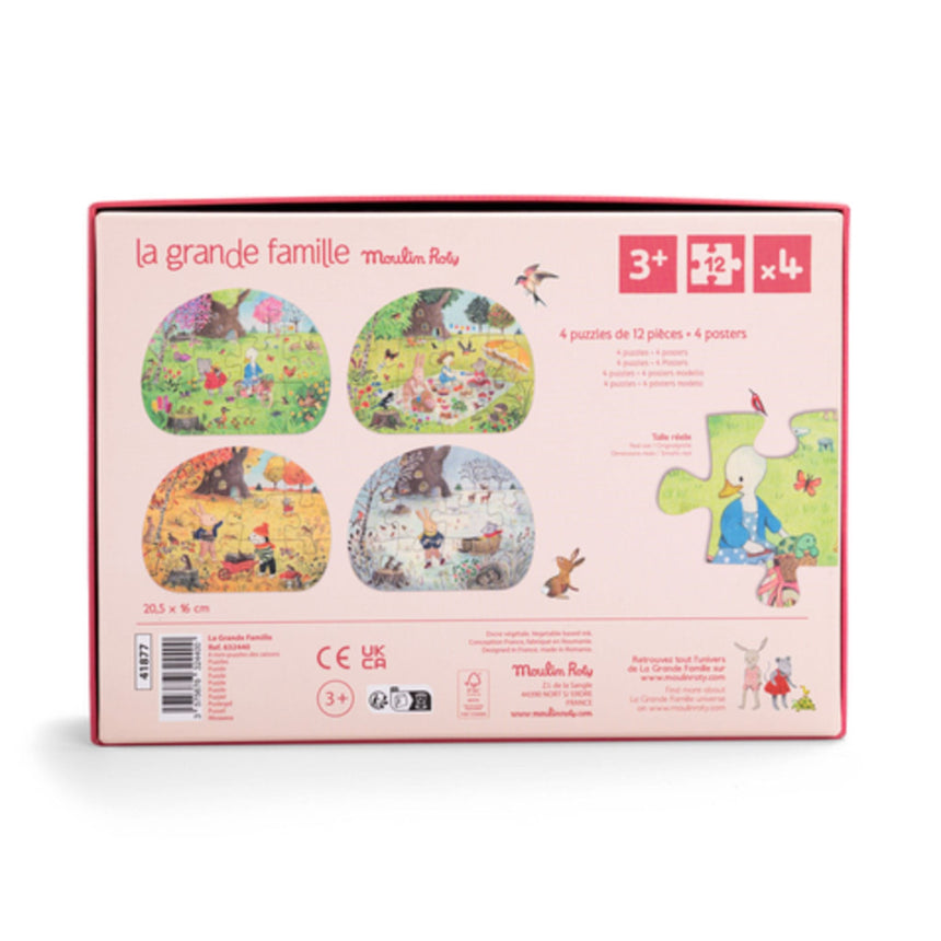 Mini Casse-têtes (4) Les Saisons-Moulin Roty-MRO-632440-CLÉMENT