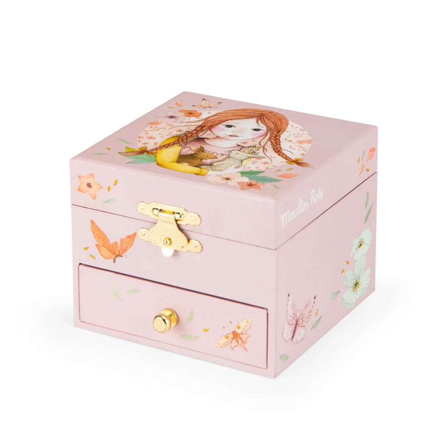 Boîte à musique coffret Les Rosalies-Moulin Roty-MRO-710105-CLÉMENT