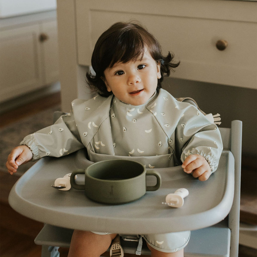Bavoir Manches Longues Pochette intégrée 2-4ans - Tartine/avocat-Micasso-MSO-CNLES2-AE-ME-CLÉMENT