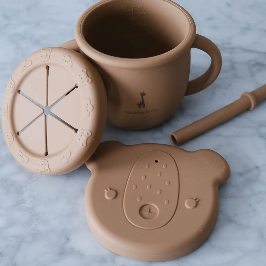 Tasse d'apprentissage 2-en-1 - Caramel-Micasso-MSO-KECT06-CM-CLÉMENT