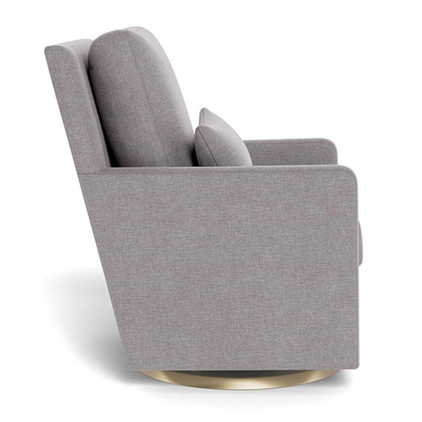 Fauteuil Berçant et Pivotant Como - Pebble Gris / Or-Monte-MTE-COMO-PEBB-OR-CLÉMENT