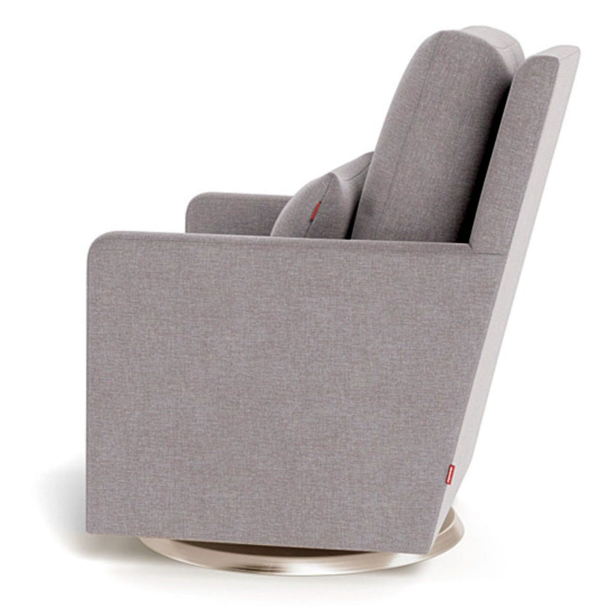 Fauteuil Berçant et Pivotant Como - Pepper Gris / Or-Monte-MTE-COMO-PEPP-OR-CLÉMENT