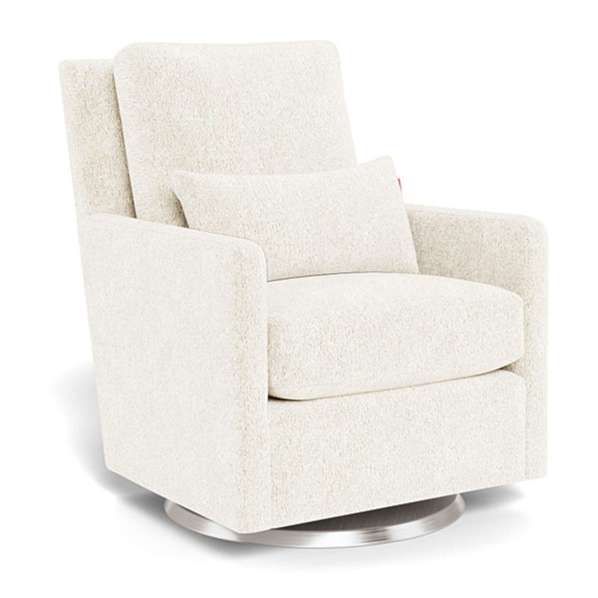 Fauteuil Berçant et Pivotant Como - Sherpa / Argent-Monte-MTE-COMO-SHEEP-A-CLÉMENT