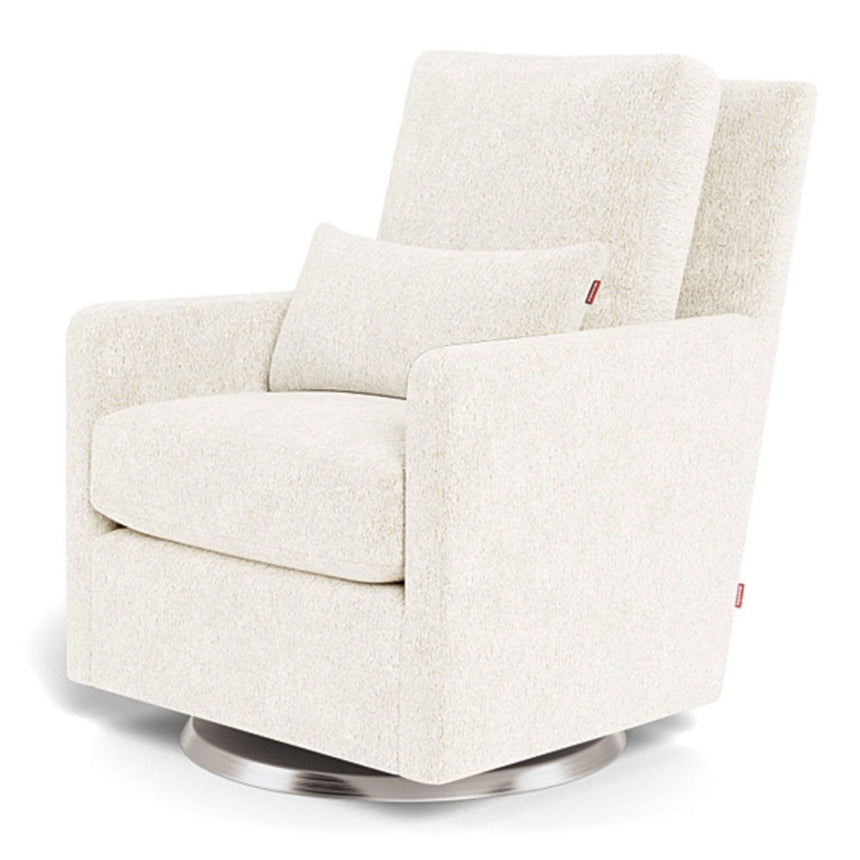 Fauteuil Berçant et Pivotant Como - Sherpa / Argent-Monte-MTE-COMO-SHEEP-A-CLÉMENT