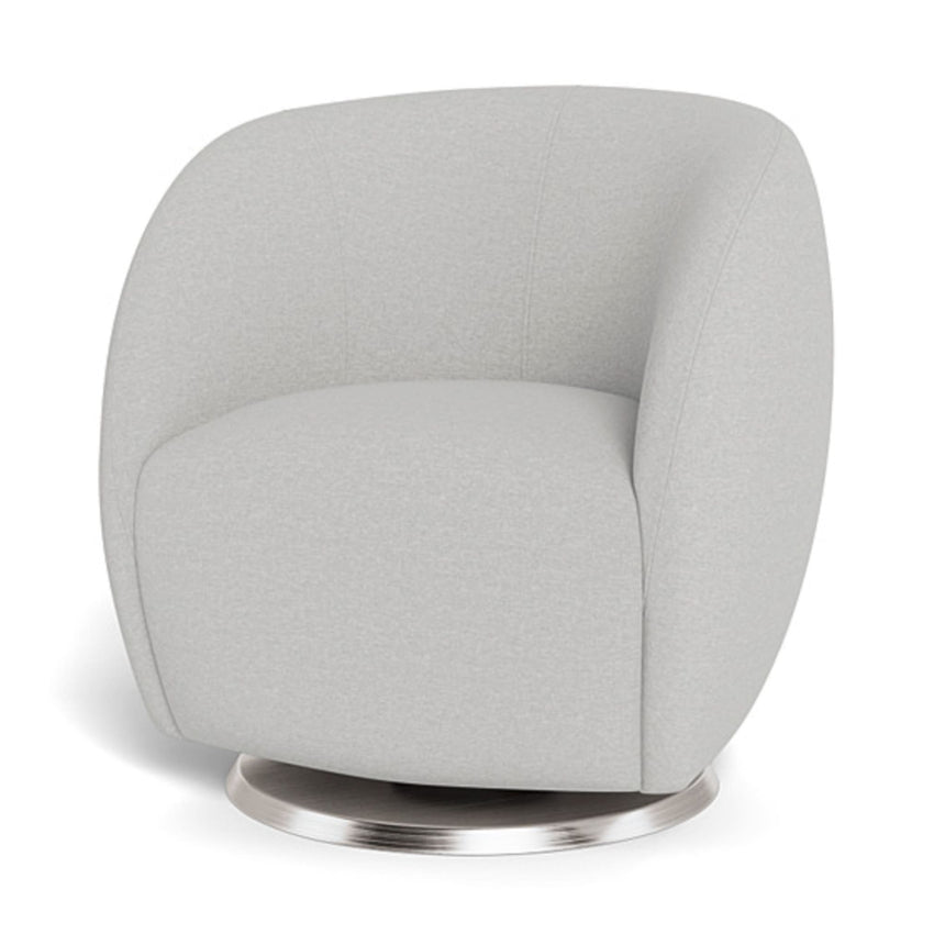Fauteuil Berçant et Pivotant Gem - Fog grey / Argent-Monte-MTE-GEM-GREY-AR-CLÉMENT