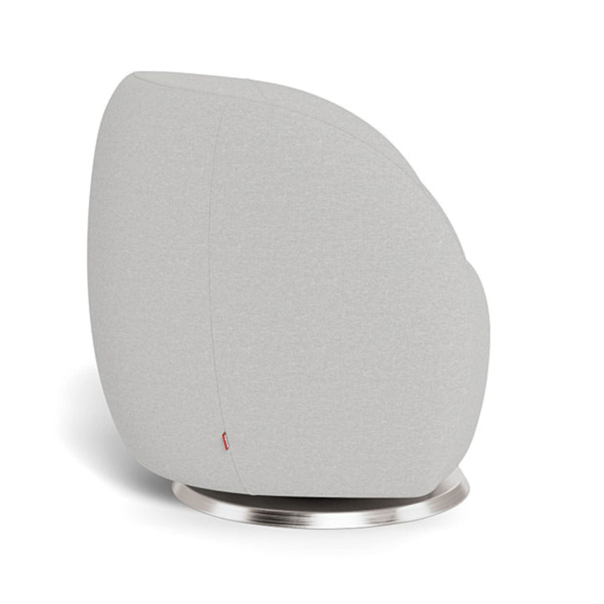 Fauteuil Berçant et Pivotant Gem - Fog grey / Argent-Monte-MTE-GEM-GREY-AR-CLÉMENT