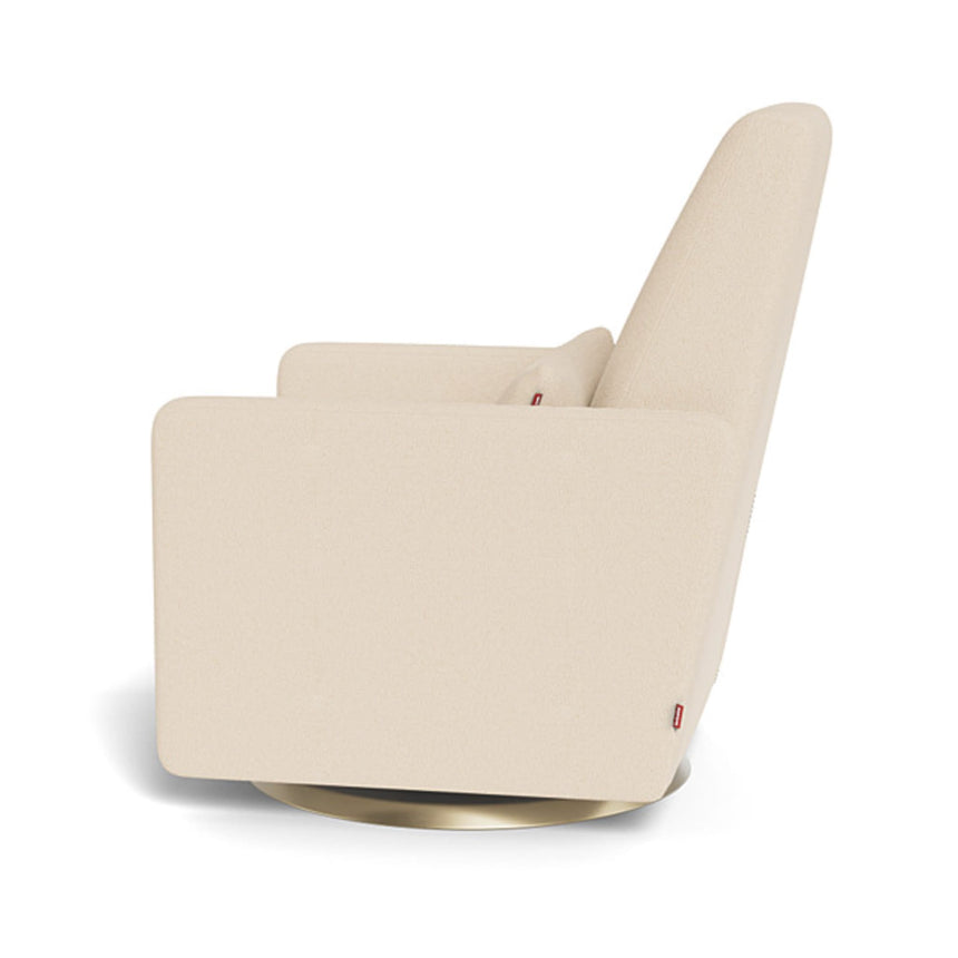 Fauteuil Pivotant Berçant et Inclinable Grano - Tissu Bouclé Biscuit / Or-Monte-MTE-GRANOBISCOR-CLÉMENT