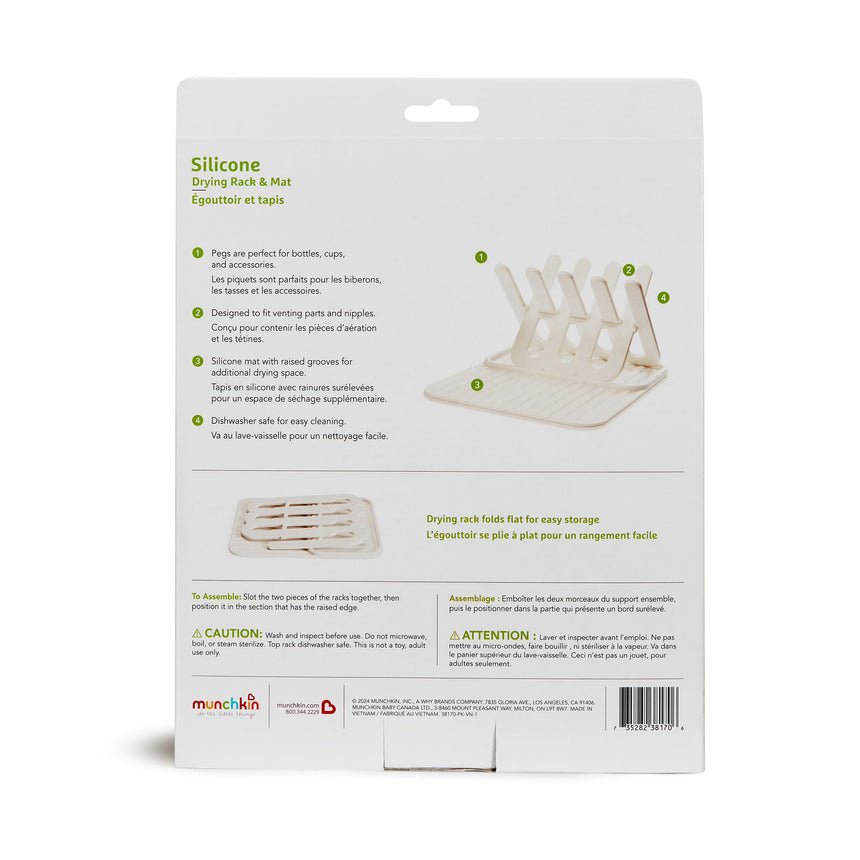 Égouttoir et Tapis en Silicone-Munchkin-MUN-38170-CLÉMENT