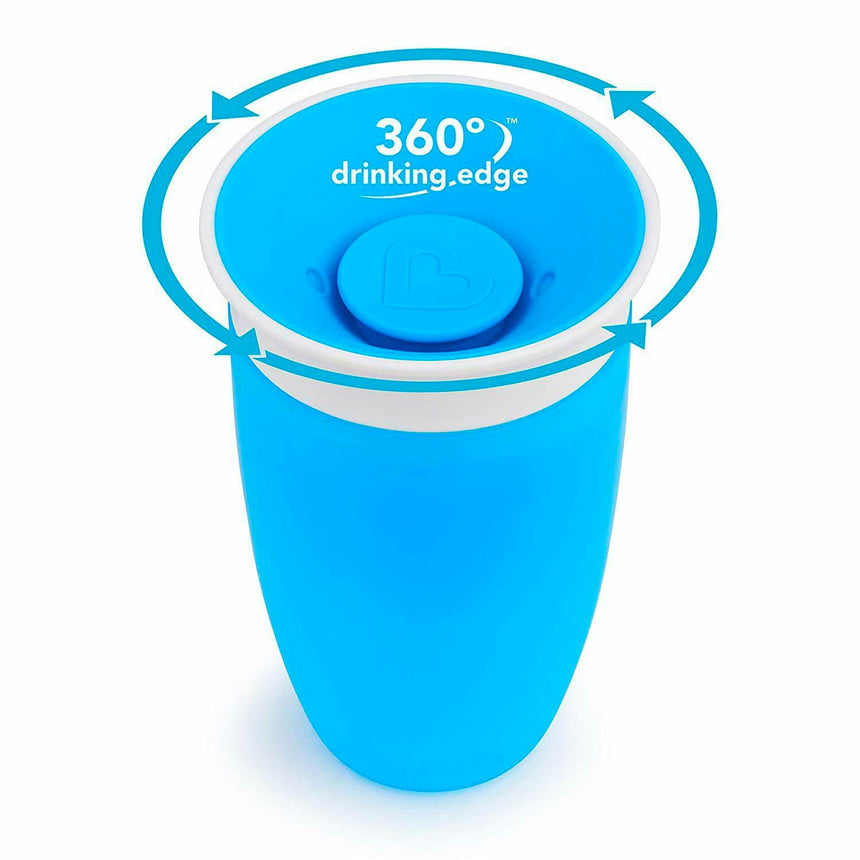 Tasse Miracle® 360° 10oz (2) - Bleu Vert-Munchkin-MUN-47020-30003A-CLÉMENT