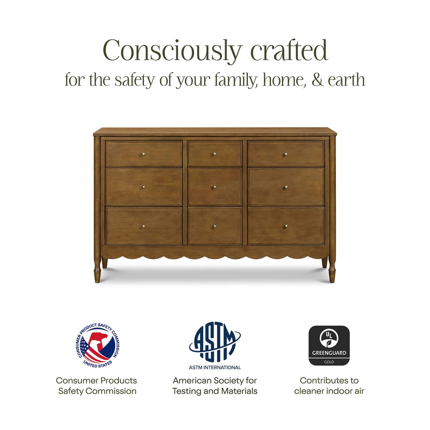 Commode 9 Tiroirs Ambrosia - Naturel Noyer-Namesake-NAM-M32328NL-CLÉMENT